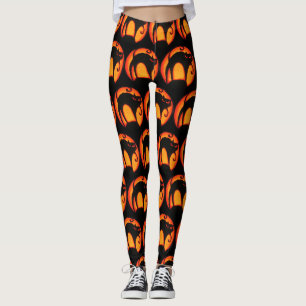 Leggings Lune brillante et jambières Éffrayantes Halloween