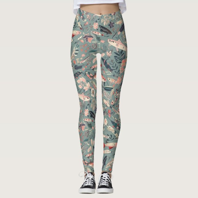Leggings Lures de pêche (Devant)