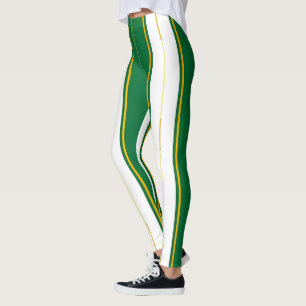 Leggings Luxe Linge Moderne Green Gold Texture Collection
