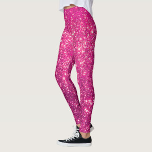 Leggings Luxe rose Populaire Cadeau Parties scintillant or
