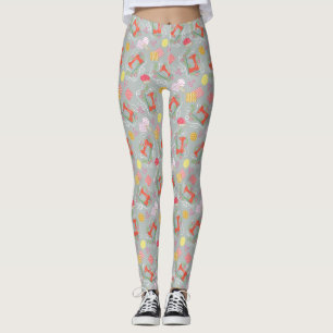 Leggings Machines à coudre Gris