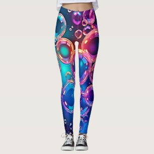 Leggings Magie de bulle rose pourpre