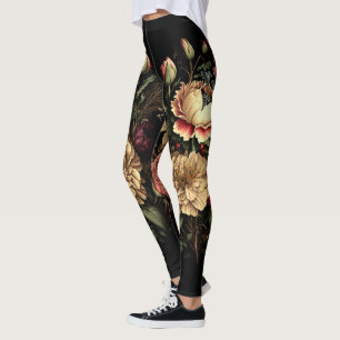Leggings Magnifique arrangement floral Vintage