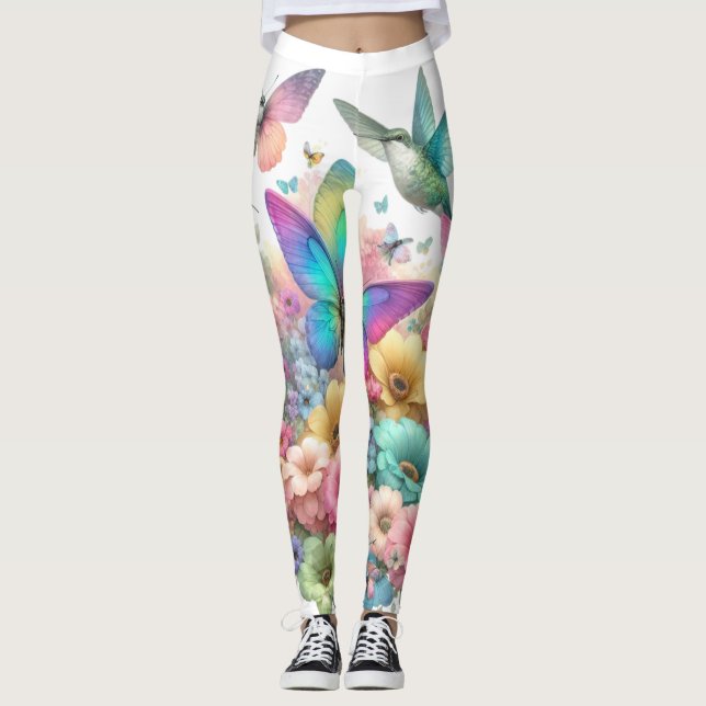 Leggings Magnifique design aux couleurs pastel - inspiré de (Devant)