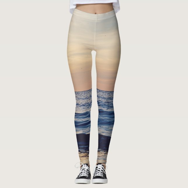 Leggings Magnifique vue sur la mer (Devant)