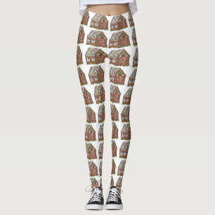 Leggings Maison de pain d'épice Noël Pâtisserie de Noël