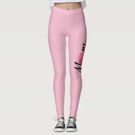 Leggings Maman Chic Rose Vintage Style Fleurs