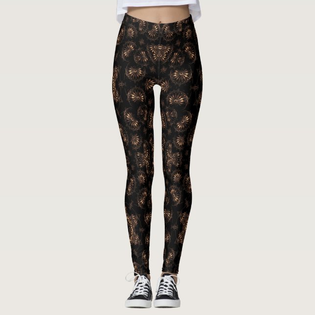 Leggings Mandala de l'âge de bronze (Devant)