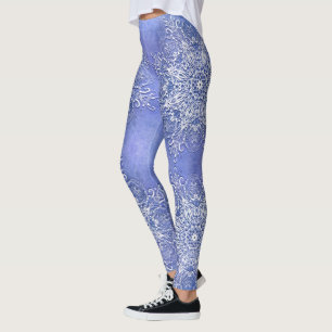 Leggings Mandala floral ethnique sur l'arrière - plan