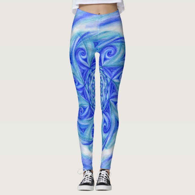 Leggings Mandala Neptune (Devant)
