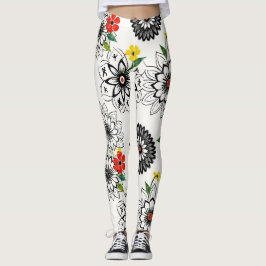 Leggings Mandalas floraux géométriques motif sans fin