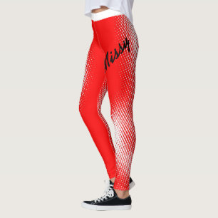 Leggings Manque dans un texte grand avec Motif de point sur