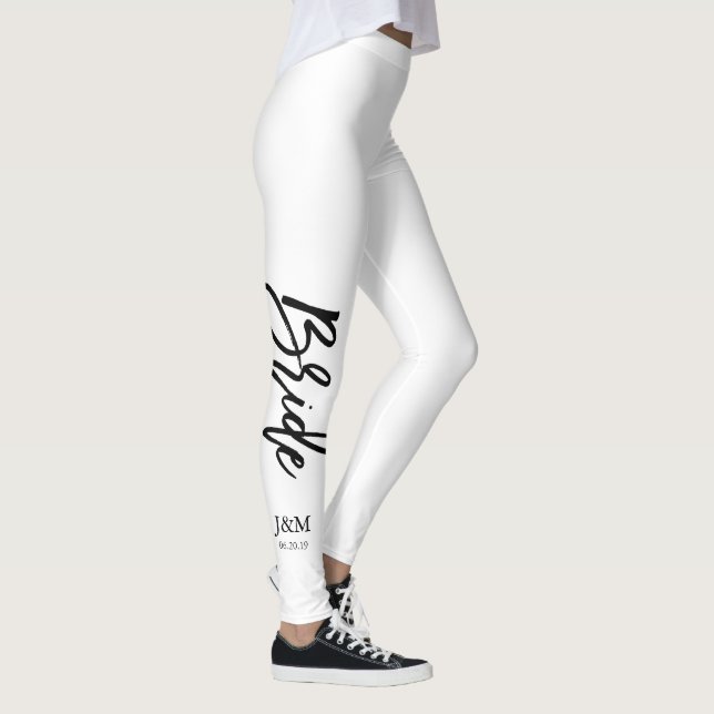 Leggings Manuscrit à la mode "jeune mariée " de couleur (Droite)