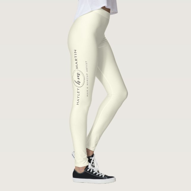Leggings Maquillage indépendant / Salon de beauté Logo pers (Droite)