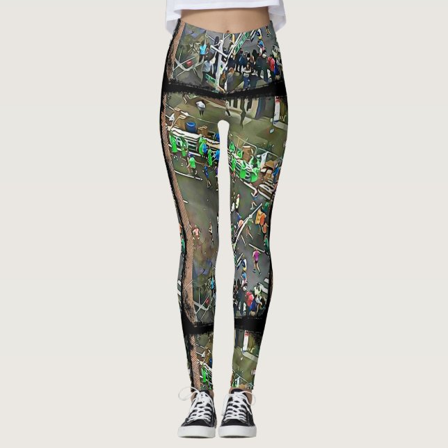 Leggings Marathoniens de New York City 2017 guêtres (Devant)