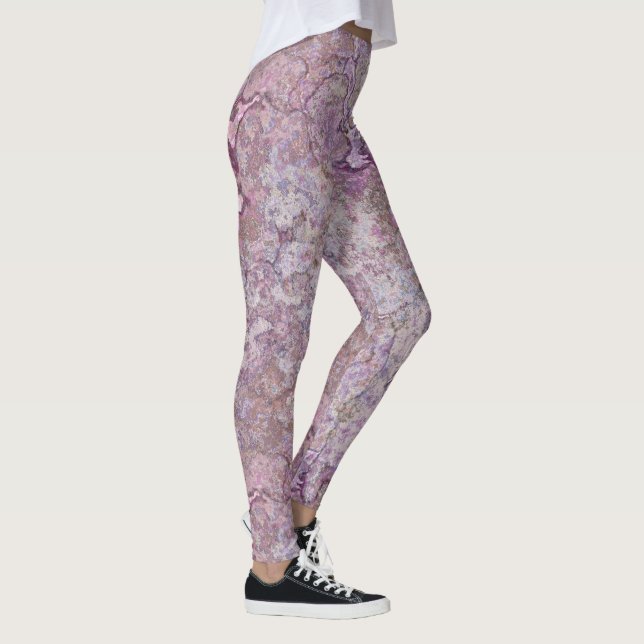 Leggings Marbre pourpre (Droite)