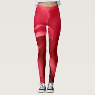 Leggings Marbre rose Abstrait motif floral