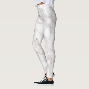 Leggings Marbre Rose-or de luxe Faux