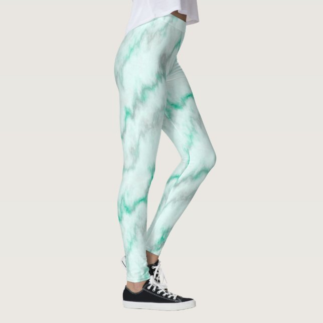 Leggings Marbre vert (Droite)
