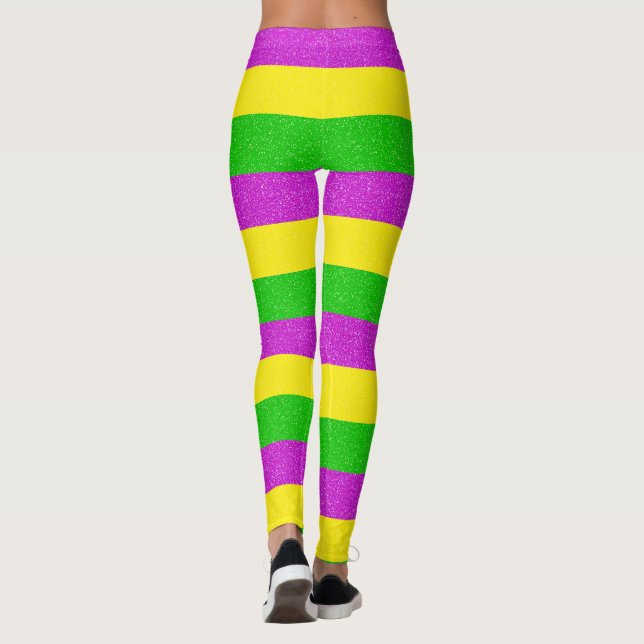 Leggings Mardi Gras 2023 Flamboyant Masquerade Célébration (Dos)