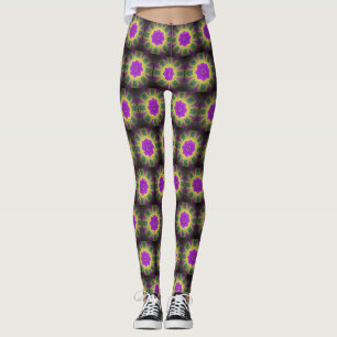 Leggings Mardi Gras Couleurs Abstrait Mandala motif