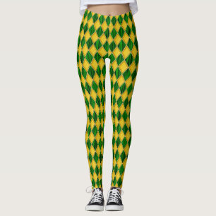 Leggings Mardi Gras Leggings, Diamond Harlequin Jester