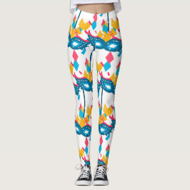 Leggings Mardi Gras Masque Et Confetti