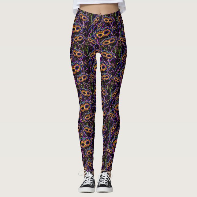 Leggings Mardi Gras Motif (Devant)