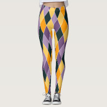 Mardi Gras Purple Gold Haute Qualité Femmes