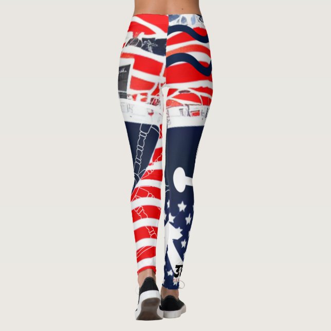 Leggings Marine américaine (Dos)
