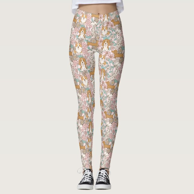 Leggings Marionnettes florales (Devant)