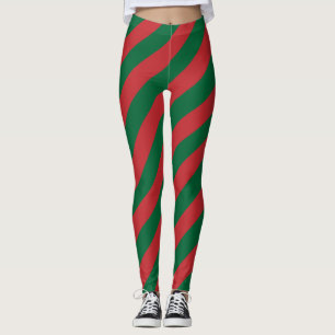 Leggings Maroc Couleurs du drapeau national diagonales trié