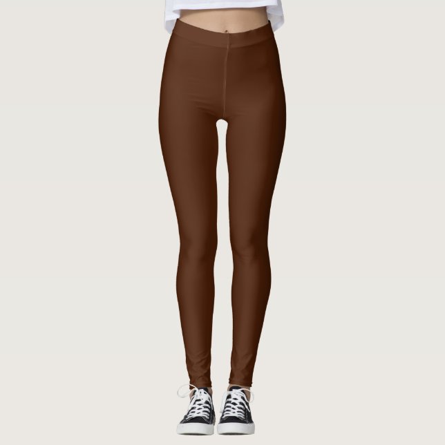 Leggings Marron Foncé (Devant)