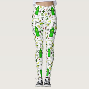 Leggings Martini Cocktails Gin et Tonic Boissons Mixologist