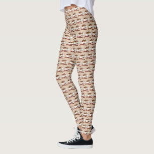 Leggings Masala Chai Teacup Indien Spirale Thé Noir Cuppa