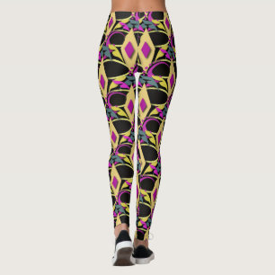 Leggings Masque Mardi Gras Coloré