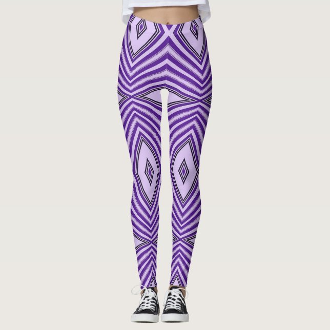 Leggings Maze pourpre (Devant)