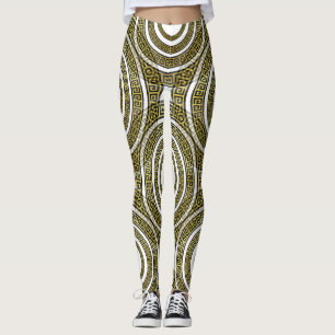 Leggings Méandre de clé grecque dans Artdeco de symétrie gé