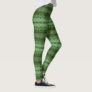 Leggings Médaillon de kaléidoscope Mandala Peacock