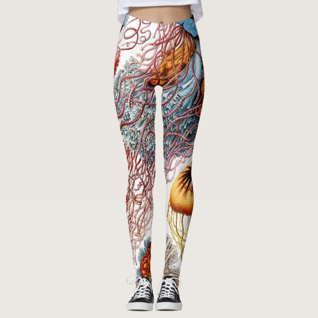 Leggings Méduse (Scheibenquallen) par Ernst Haeckel  (Devant)