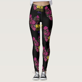 Leggings meilleure mère jamais noire