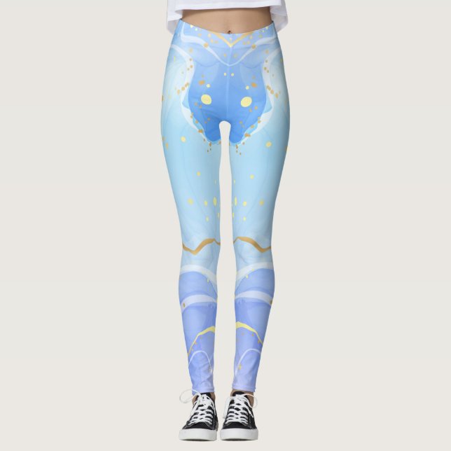 Leggings Meilleures légendes d'aquarelle pour mode gras (Devant)