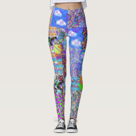 Leggings Mélange du cerveau de Vaporwave