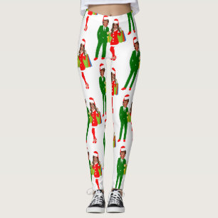 Leggings melania père Noël trump