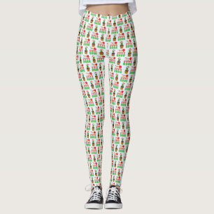 Leggings Mele Kalikimaka Hawaiian Pineapple Merry Christmas