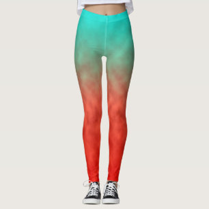 Leggings Mémoire de ciel corail