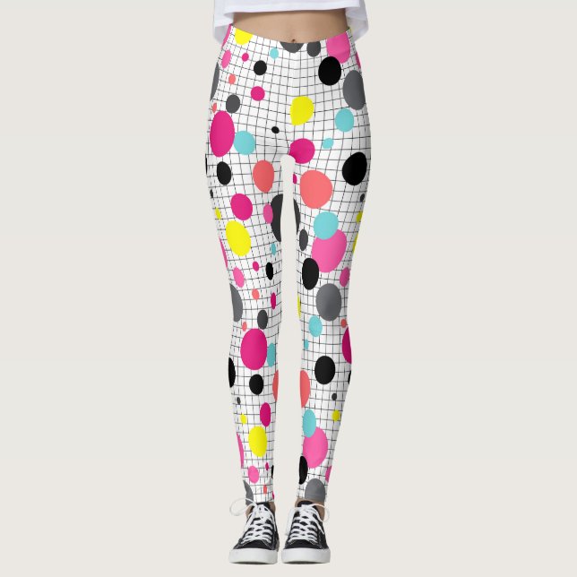 Leggings Memphis pois (Devant)