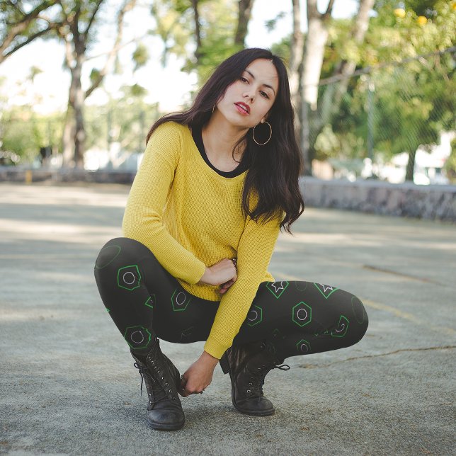 Leggings Memphis vert (Créateur téléchargé)