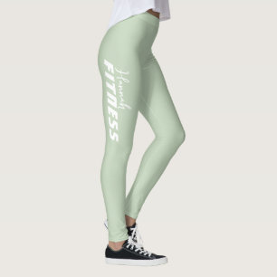 Leggings Menthe Green Danse Fitness Workout Gym Yoga