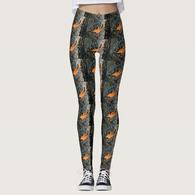 Leggings mermaid noir roux (Devant)
